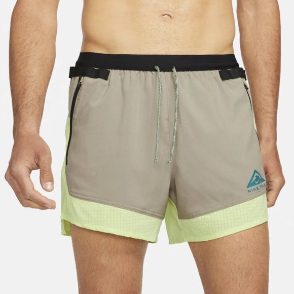 Nike Flex Stride Men's 5" Dri-FIT Lined Trail Running Shorts Yellow Volt XL
